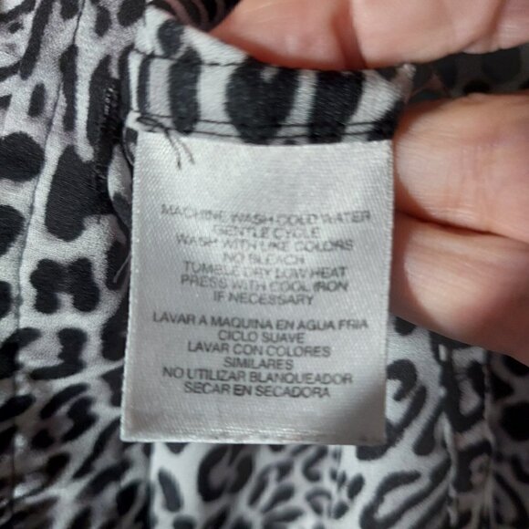 JONES New York Animal Print Women's Blouse, Size L - Picture 3 of 10